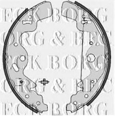 BORG & BECK bbs6357 -  Комплект тормозных колодок